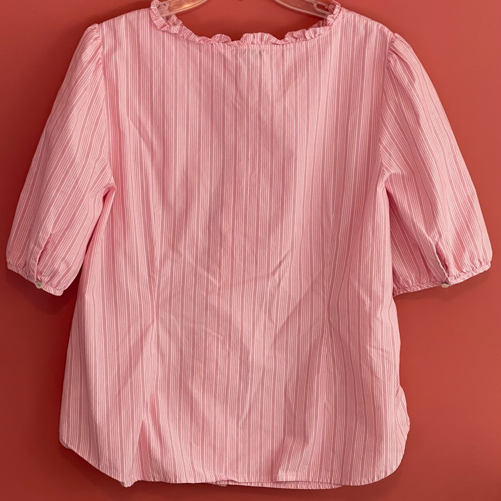Pink Ruffled Women's Top - Picture 3 of 6